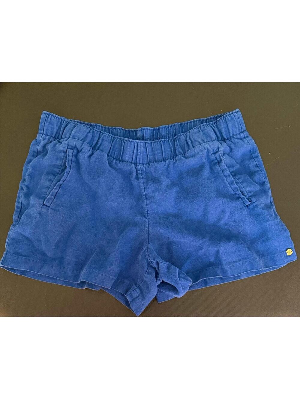 Lilly Pulitzer Lilo Linen Shorts “Low Tide True Navy Blue” Women's Large